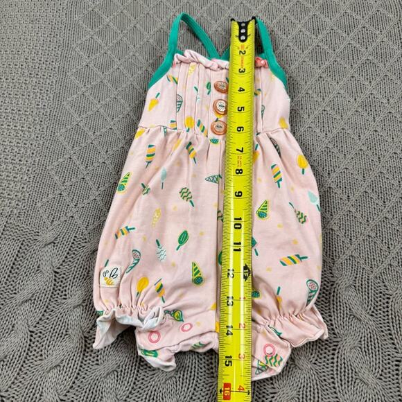 Wildflowers Day Dream Baby Romper Ice Cream and Sweet Treat Pattern ~ 3M - Picture 5 of 12